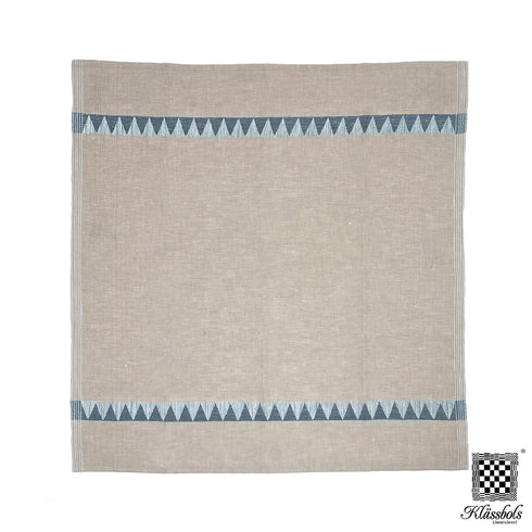 Sharktooth Linen Napkins set of 2 - Blue